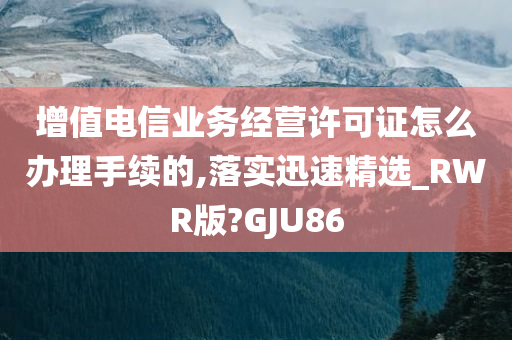 增值电信业务经营许可证怎么办理手续的,落实迅速精选_RWR版?GJU86