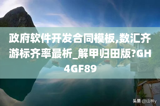 政府软件开发合同模板,数汇齐游标齐率最析_解甲归田版?GH4GF89