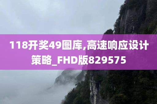 118开奖49图库,高速响应设计策略_FHD版829575