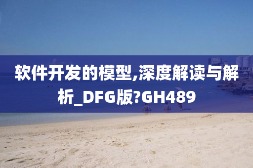 软件开发的模型,深度解读与解析_DFG版?GH489