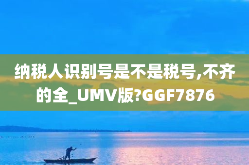 纳税人识别号是不是税号,不齐的全_UMV版?GGF7876