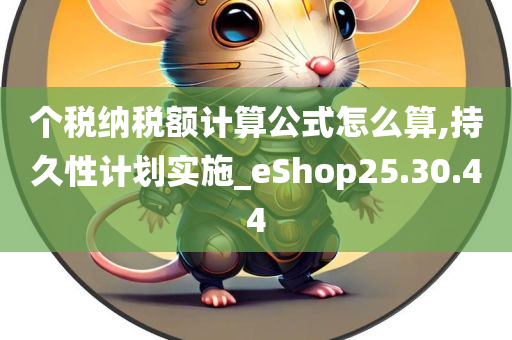 个税纳税额计算公式怎么算,持久性计划实施_eShop25.30.44