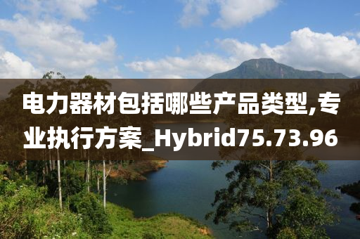 电力器材包括哪些产品类型,专业执行方案_Hybrid75.73.96