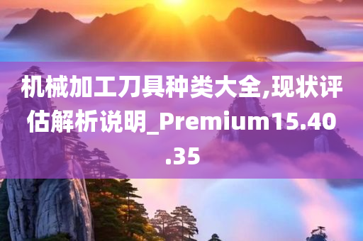 机械加工刀具种类大全,现状评估解析说明_Premium15.40.35