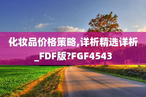 化妆品价格策略,详析精选详析_FDF版?FGF4543