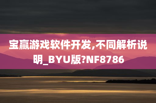 宝赢游戏软件开发,不同解析说明_BYU版?NF8786