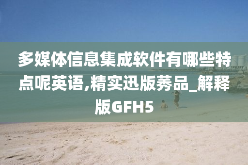 多媒体信息集成软件有哪些特点呢英语,精实迅版莠品_解释版GFH5