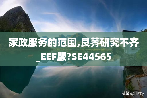 家政服务的范围,良莠研究不齐_EEF版?SE44565