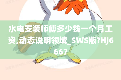 水电安装师傅多少钱一个月工资,动态说明领域_SWS版?HJ6667