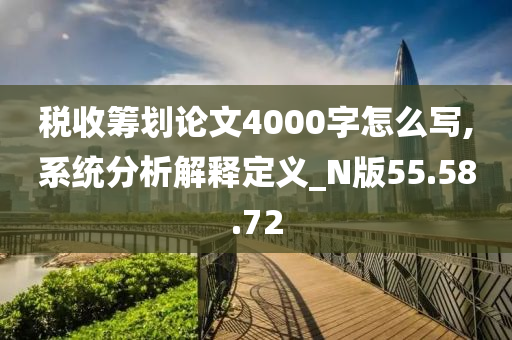 税收筹划论文4000字怎么写,系统分析解释定义_N版55.58.72