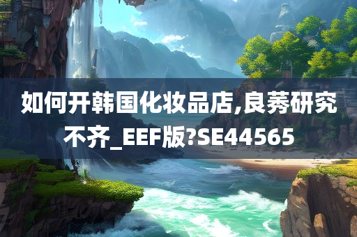 如何开韩国化妆品店,良莠研究不齐_EEF版?SE44565