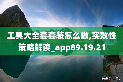 工具大全套套装怎么做,实效性策略解读_app89.19.21