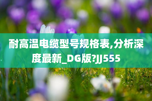 耐高温电缆型号规格表,分析深度最新_DG版?JJ555