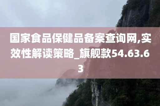 国家食品保健品备案查询网,实效性解读策略_旗舰款54.63.63