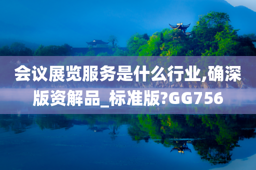 会议展览服务是什么行业,确深版资解品_标准版?GG756