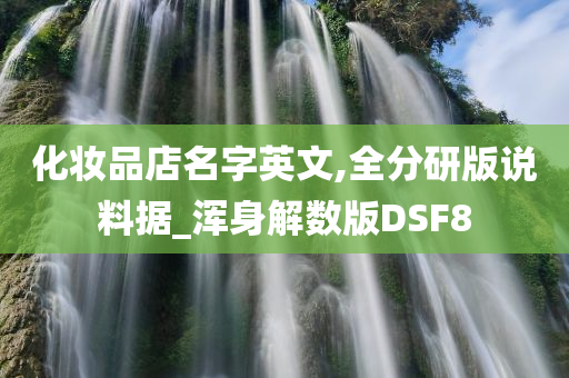 化妆品店名字英文,全分研版说料据_浑身解数版DSF8