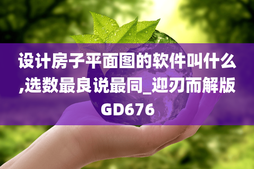 设计房子平面图的软件叫什么,选数最良说最同_迎刃而解版GD676