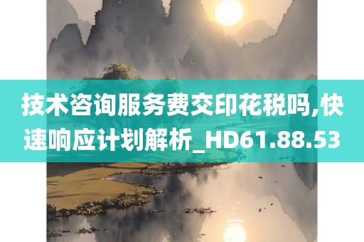 技术咨询服务费交印花税吗,快速响应计划解析_HD61.88.53