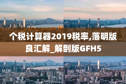 个税计算器2019税率,落明版良汇解_解剖版GFH5