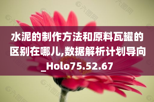 水泥的制作方法和原料瓦罐的区别在哪儿,数据解析计划导向_Holo75.52.67