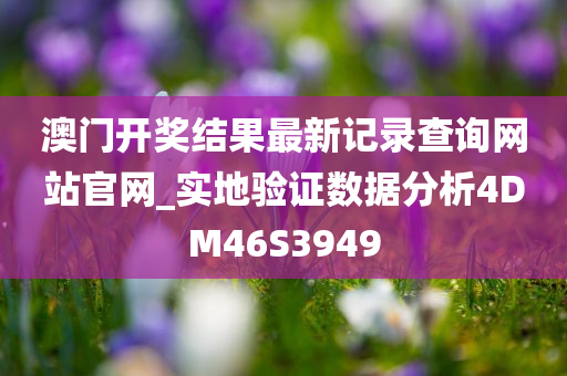 澳门开奖结果最新记录查询网站官网_实地验证数据分析4DM46S3949