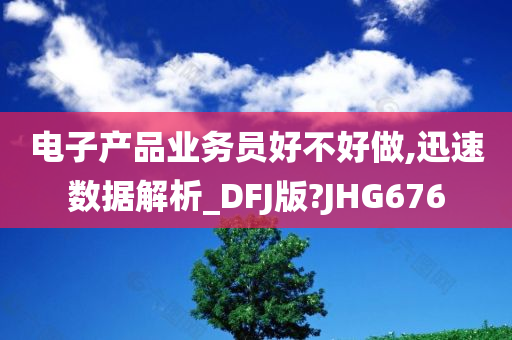 电子产品业务员好不好做,迅速数据解析_DFJ版?JHG676