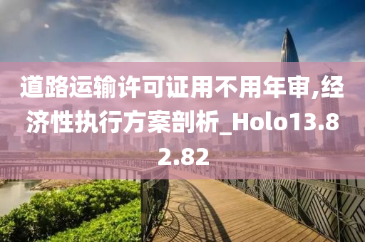 道路运输许可证用不用年审,经济性执行方案剖析_Holo13.82.82