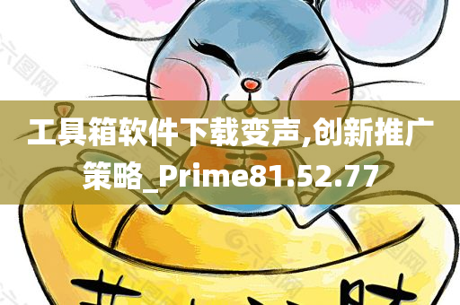 工具箱软件下载变声,创新推广策略_Prime81.52.77