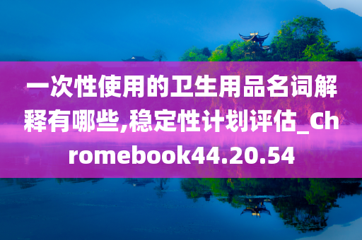 一次性使用的卫生用品名词解释有哪些,稳定性计划评估_Chromebook44.20.54