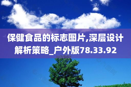 保健食品的标志图片,深层设计解析策略_户外版78.33.92