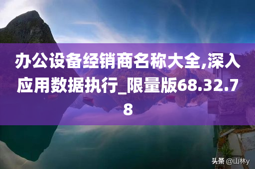 办公设备经销商名称大全,深入应用数据执行_限量版68.32.78