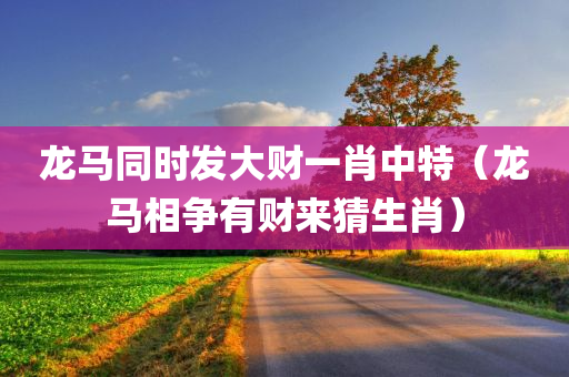 龙马同时发大财一肖中特（龙马相争有财来猜生肖）