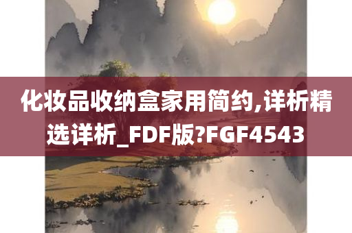 化妆品收纳盒家用简约,详析精选详析_FDF版?FGF4543