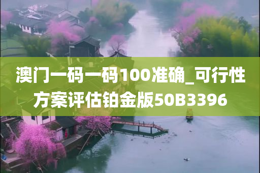 澳门一码一码100准确_可行性方案评估铂金版50B3396