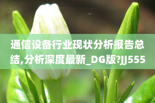 通信设备行业现状分析报告总结,分析深度最新_DG版?JJ555