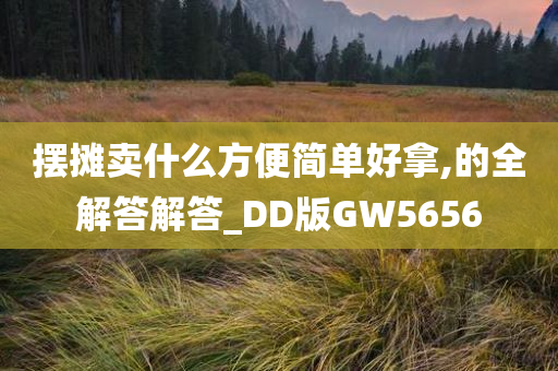 摆摊卖什么方便简单好拿,的全解答解答_DD版GW5656