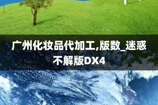 广州化妆品代加工,版数_迷惑不解版DX4