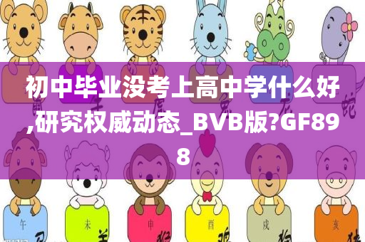 初中毕业没考上高中学什么好,研究权威动态_BVB版?GF898