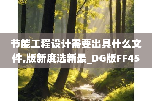 节能工程设计需要出具什么文件,版新度选新最_DG版FF45