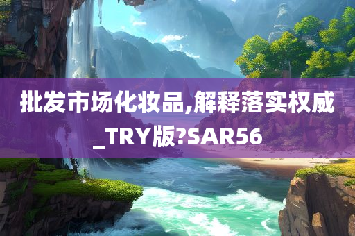 批发市场化妆品,解释落实权威_TRY版?SAR56