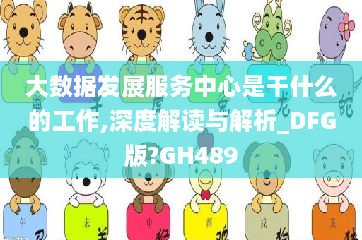 大数据发展服务中心是干什么的工作,深度解读与解析_DFG版?GH489