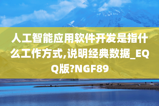 人工智能应用软件开发是指什么工作方式,说明经典数据_EQQ版?NGF89