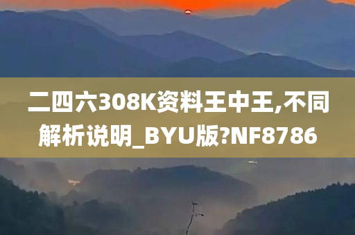 二四六308K资料王中王,不同解析说明_BYU版?NF8786