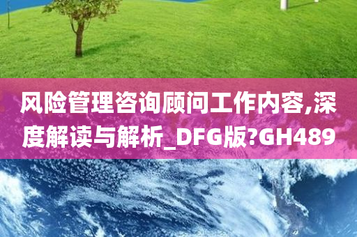 风险管理咨询顾问工作内容,深度解读与解析_DFG版?GH489