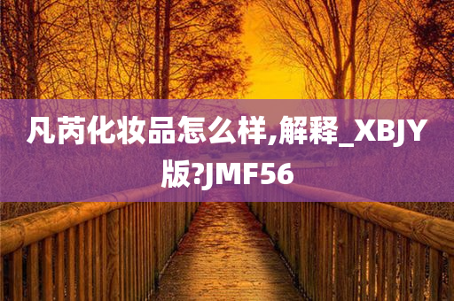 凡芮化妆品怎么样,解释_XBJY版?JMF56