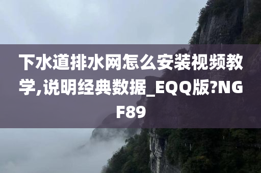 下水道排水网怎么安装视频教学,说明经典数据_EQQ版?NGF89