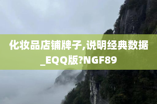 化妆品店铺牌子,说明经典数据_EQQ版?NGF89