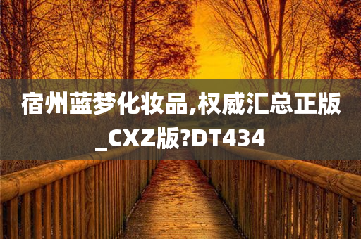 宿州蓝梦化妆品,权威汇总正版_CXZ版?DT434