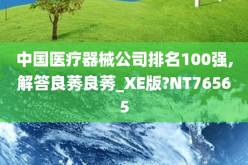 中国医疗器械公司排名100强,解答良莠良莠_XE版?NT76565