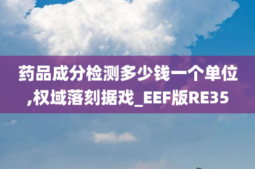 药品成分检测多少钱一个单位,权域落刻据戏_EEF版RE35